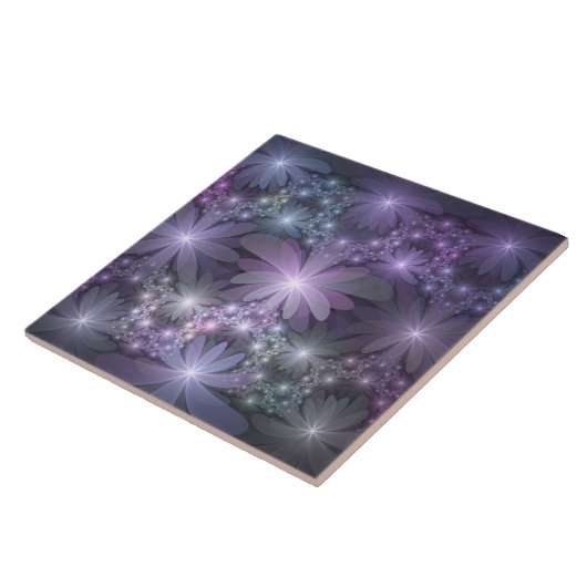 花壇トレンディー光沢のある抽象芸術フラクタルアート タイル (側面)