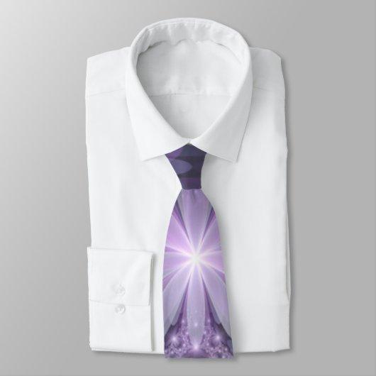 花壇トレンディー光沢のある抽象芸術フラクタルアート ネクタイ (タイ)