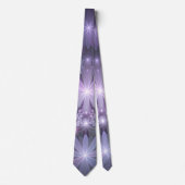 花壇トレンディー光沢のある抽象芸術フラクタルアート ネクタイ (正面)