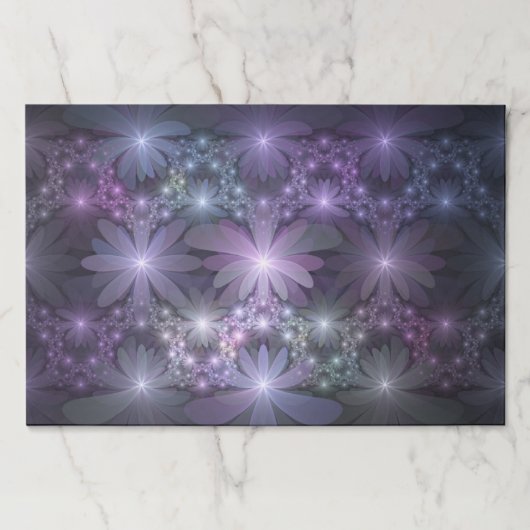 花壇トレンディー光沢のある抽象芸術フラクタルアート ペーパーパッド (正面)