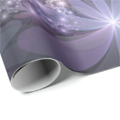 花壇トレンディー光沢のある抽象芸術フラクタルアート ラッピングペーパー (ロールコーナー)