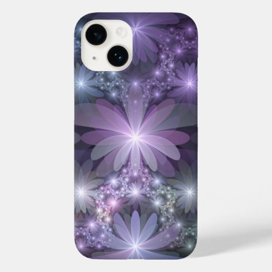 花壇トレンディー光沢のある抽象芸術フラクタルアート Case-Mate iPhoneケース (裏面)