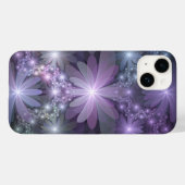 花壇トレンディー光沢のある抽象芸術フラクタルアート Case-Mate iPhoneケース (裏面 (横))