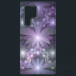 花壇トレンディー光沢のある抽象芸術フラクタルアート SAMSUNG GALAXY S22 ULTRAケース<br><div class="desc">印象的なフラクタルアート、光沢のある紫がかった灰色のファンタジーの花。ユニークデザインSamsung Galaxy S22ウルトラケース以上。</div>