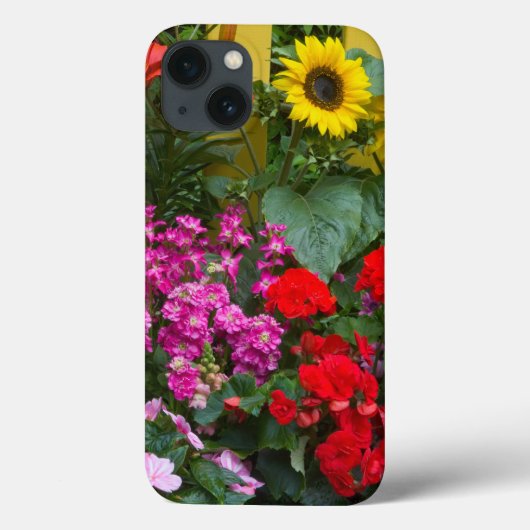 花壇付き黄色いピケットフェンス Case-Mate iPhoneケース (裏面)