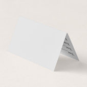 花壇用の黒と白のユリの花 名刺 (裏面)