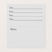 花壇用の黒と白のユリの花 名刺 (内部フラット)