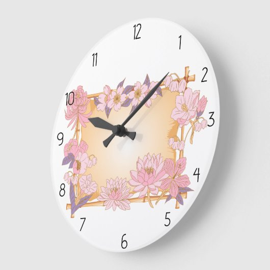 花壇 ラージ壁時計 (傾斜)