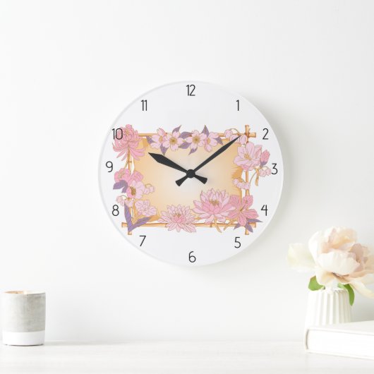 花壇 ラージ壁時計 (ホーム)