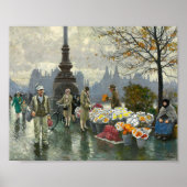 花売り | ポール・フィッシャー ポスター (正面)