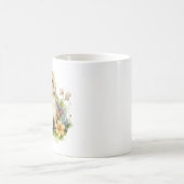 花大切のリースのウサギ コーヒーマグカップ (中央)