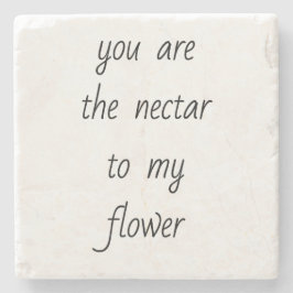 花大理石のコースターに蜜 ストーンコースター