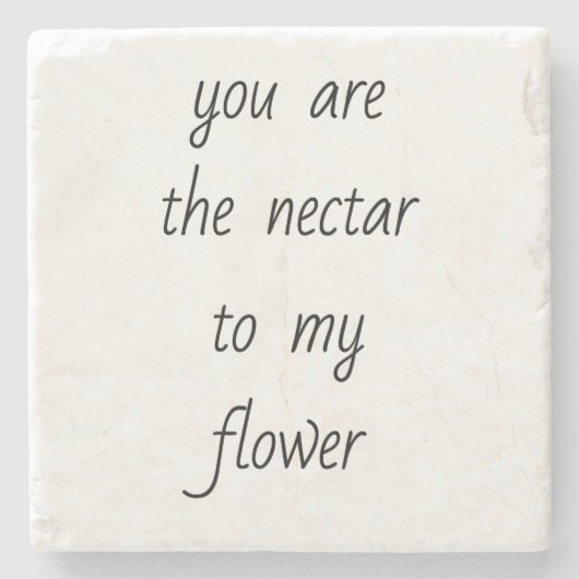 花大理石のコースターに蜜 ストーンコースター (正面)