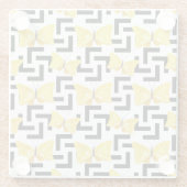 花太陽の ガラスコースター (裏面)