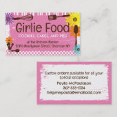 花女の子らし料理ベーキング料理業… 名刺 (正面/裏面)