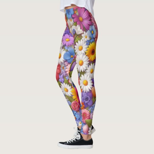 花女性レギンス，色鮮やかな女性のラギンス レギンス (左)