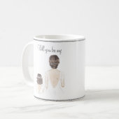 『花女水彩コーヒーマグ』 コーヒーマグカップ (正面左)