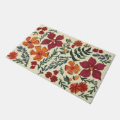 花好きのための玄関マット、かわいい花のウェルカムマット ドアマット (アングル)