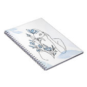 花好き |ウォムのミニマルポートレート ノートブック (右側)