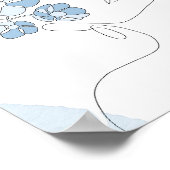 花好き |ミニマルポートレートアート ポスター (角)