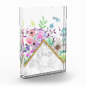 花好き |ミニマル金ゴールド フォトブロック (左)