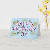 花妖精たち3rd誕生日カード カード (黄色い花)