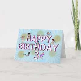 花妖精たち3rd誕生日カード カード