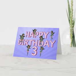 花妖精たち3rd誕生日カード カード