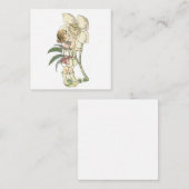 花妖精の折り畳みノートカード ノートカード (正面/裏面)