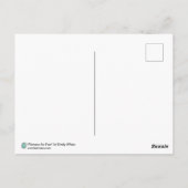 花妖精妖精+鳥ファンタジーアートプリント ポストカード (裏面)