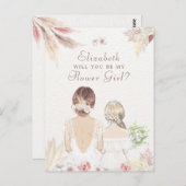 花娘の花嫁の提案を頼む ポストカード (正面/裏面)