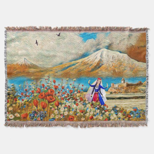 花娘  スローブランケット (正面)