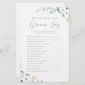 花婿が何と言ったかは、青い野の花 (正面/裏面)