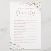 花婿が何と言ったかピンクの野花 (正面)