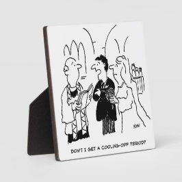 花婿が冷却期間を望おもしろいむ フォトプラーク