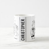 花婿が冷却期間を望む コーヒーマグカップ (中央)