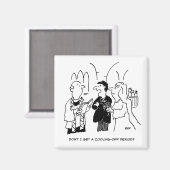 花婿が冷静になる期間を求める マグネット (正面/裏面)