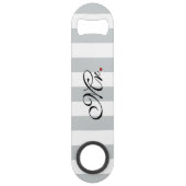 花婿さん色クリック付けのストライプ スピード栓抜き (正面)