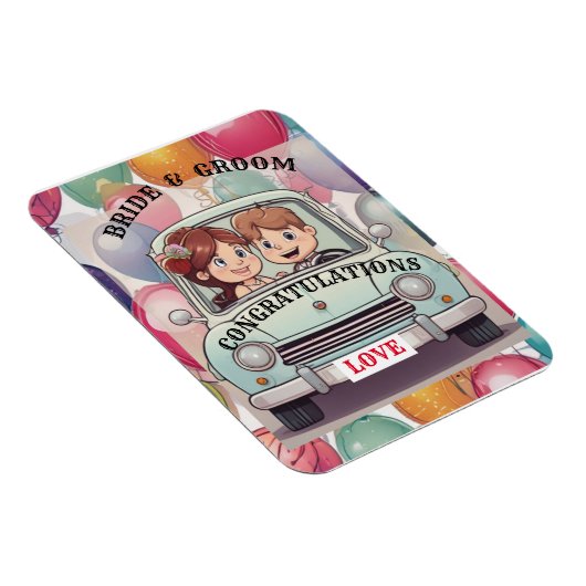 花婿と花嫁 マグネット (右側)