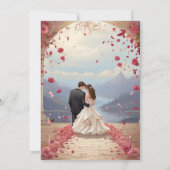 花婿と花嫁 招待状 (裏面)