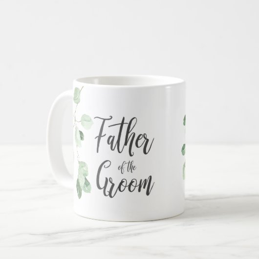 花婿のお父さ結婚ん コーヒーマグカップ (正面左)