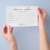 花婿のためのミニマルな愛ハートアドバイス チラシ (ハンドル)