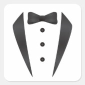 花婿のためのTuxedoの結婚式の贈り物と小道具 スクエアシール (正面)