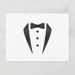 花婿のためのTuxedoの結婚式の贈り物と小道具 ポストカード