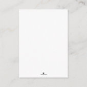 花婿のギフトカード |ブライダルシャワーの招待 エンクロージャーカード (裏面)