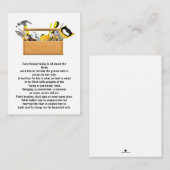 花婿のギフトカード |ブライダルシャワーの招待 エンクロージャーカード (正面/裏面)