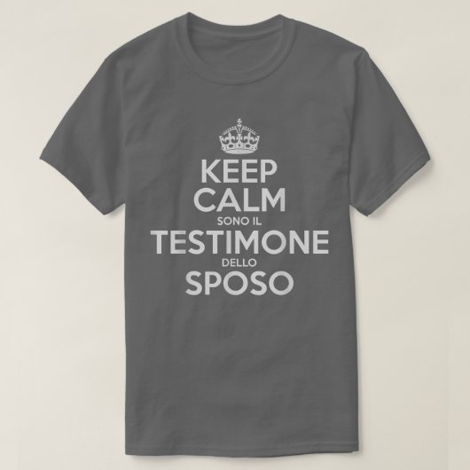 花婿のハンティングパーティーの証人 ギフトを 落ち着いて  Tシャツ (デザイン正面)