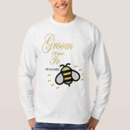 花婿のバチェラーパーティー カスタマイズ Tシャツ
