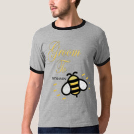 花婿のバチェラーパーティー カスタマイズ Tシャツ