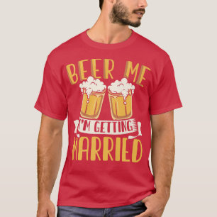 花婿のビール飲み 結婚式 男性 おもしろ バチェラー Tシャツ